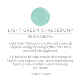 Indu Light Green Chalcedony Silver Ring