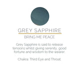 Moonshine Grey Sapphire Quartz Silver Ring