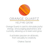 Nirvana Orange Quartz Silver
