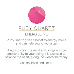 Rio Ruby Quartz Gold Ring