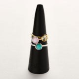 Veta Pink Baroque Pearl Silver Ring