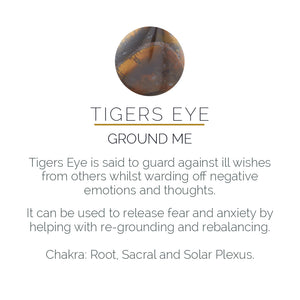 Durga Tigers Eye Gold Adjustable Ring