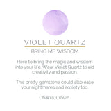 Audie Violet Quartz Gold Adjustable Ring